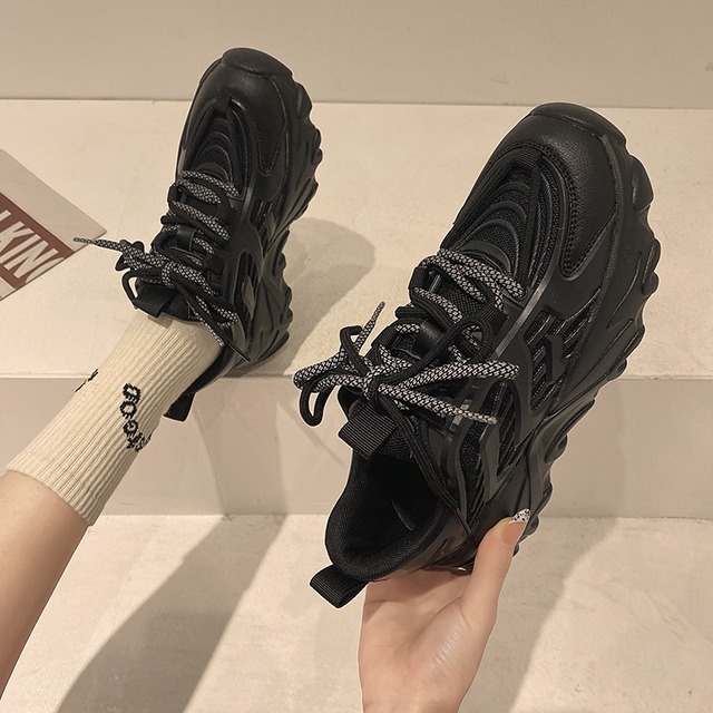 スプリング 靴 シューズ レース スニーカー 春物 レースアップ フェイクシューズ98273796660