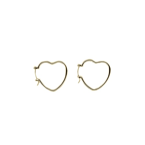 【GF2-11】gold filled heart earring