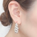 つぶつぶデザインピアス 韓国デザイン 両耳用 つぶつぶモチーフ GOLD SILVER 3.5㎝ パーティーピアス インパクトピアス 存在感あるピアス bittersweet