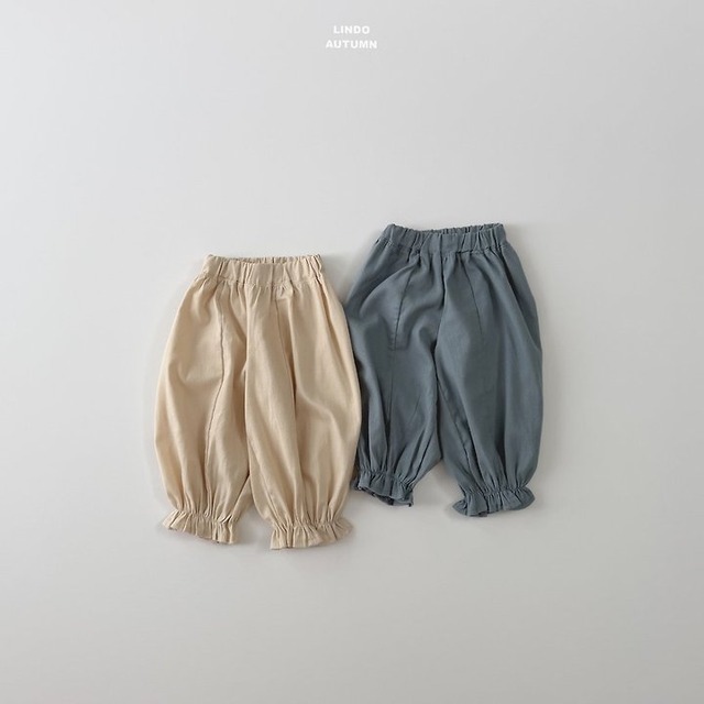 【取寄】lindo｜frill jogger pants｜フリルジョガーパンツ｜XS-XL｜kids｜26 autumn
