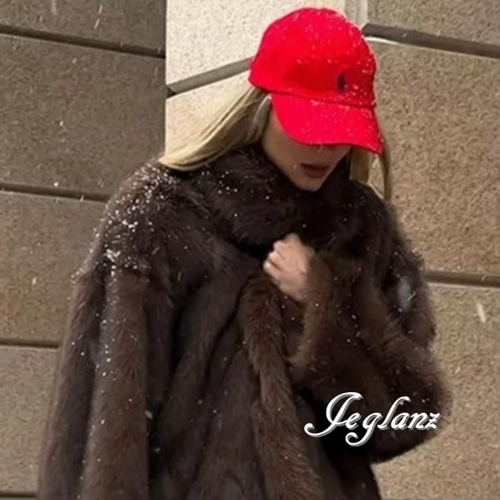 3色 エコファ ファー ジャケット ブルゾン アウター ファンシー(MB106)τ