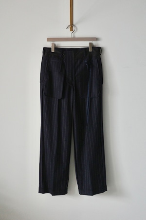 Midorikawa 【INSIDE SLACKS -NAVY STRIPE-】