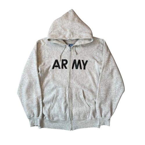 1990s Champion "U.S.ARMY" Zip Up Sweat Hoodie