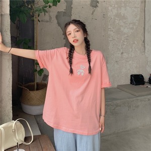 【韓国通販 dgo】ベアデザインTシャツ 3colors ピンク/ホワイト/パープル(W2021)