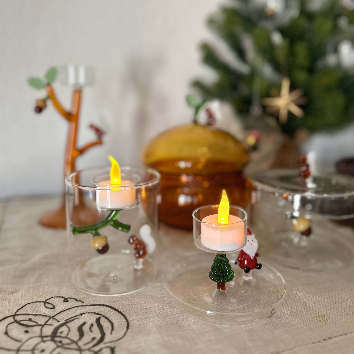 ICHENDORF (イッケンドルフ) Tealight acorn リスとドングリ の