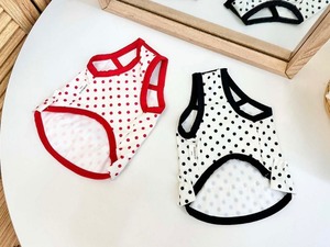【ZOOBICO】ドットワンピ水着(red/black)