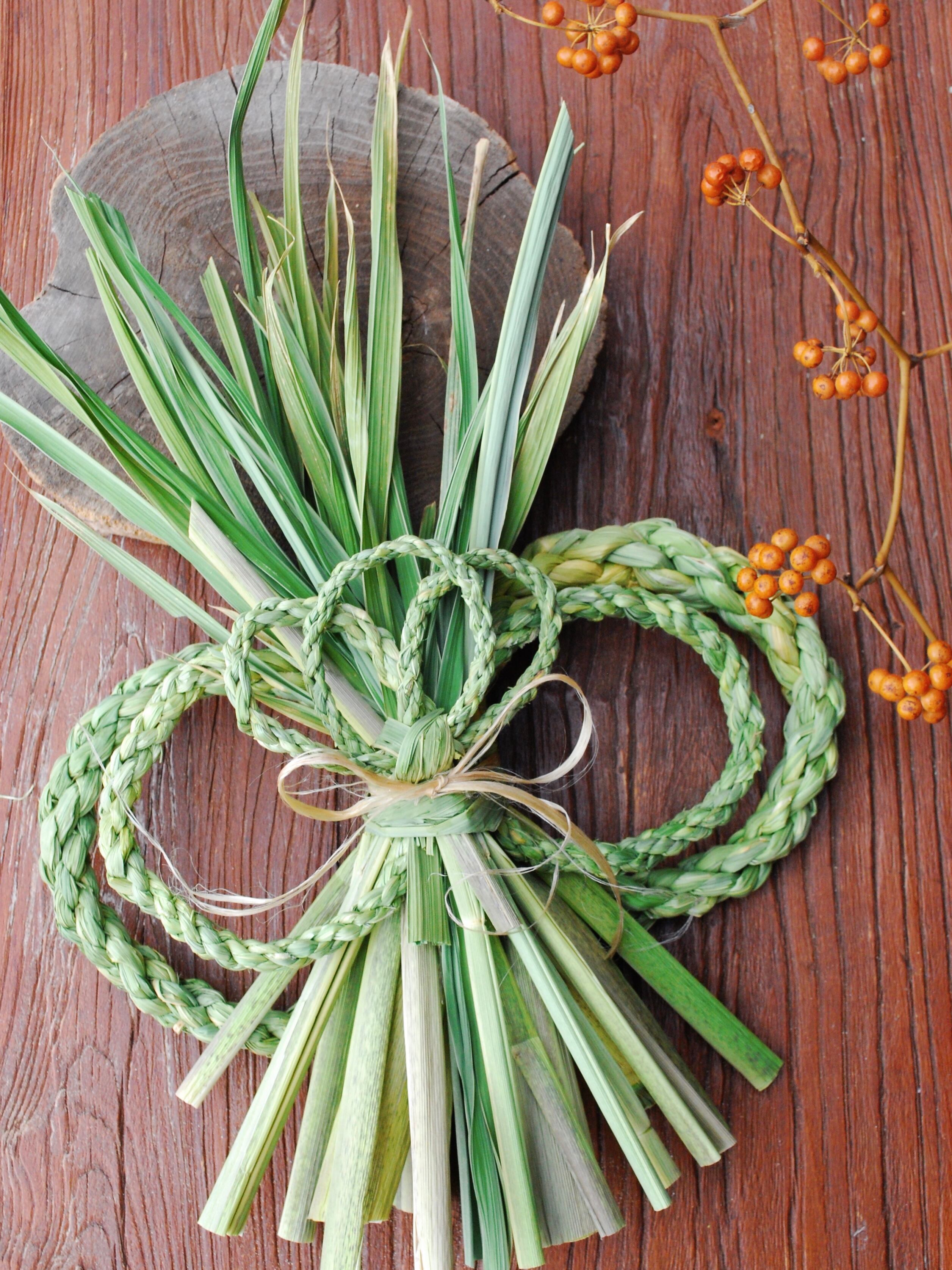 しめ縄飾り・∞三つ葉 | まこも Atelier めぐる