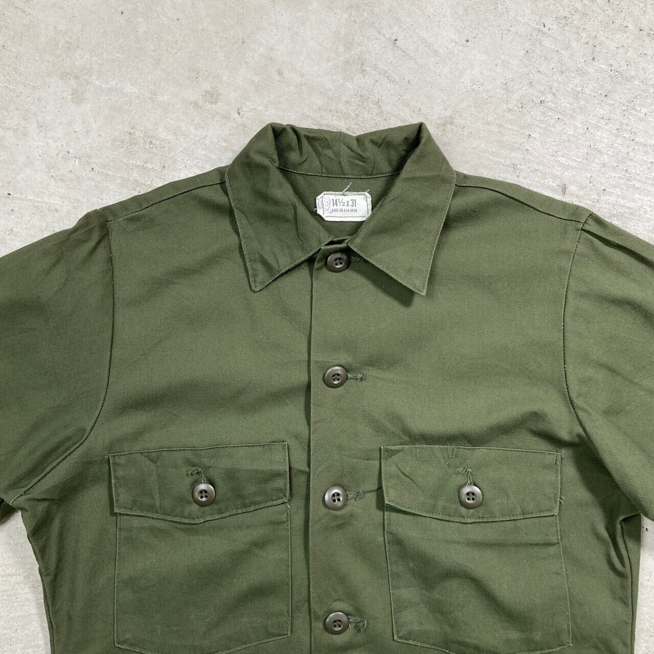 古着通販】76年納品 米軍実品 U.S.ARMY OG-507 ユーティリティシャツ 