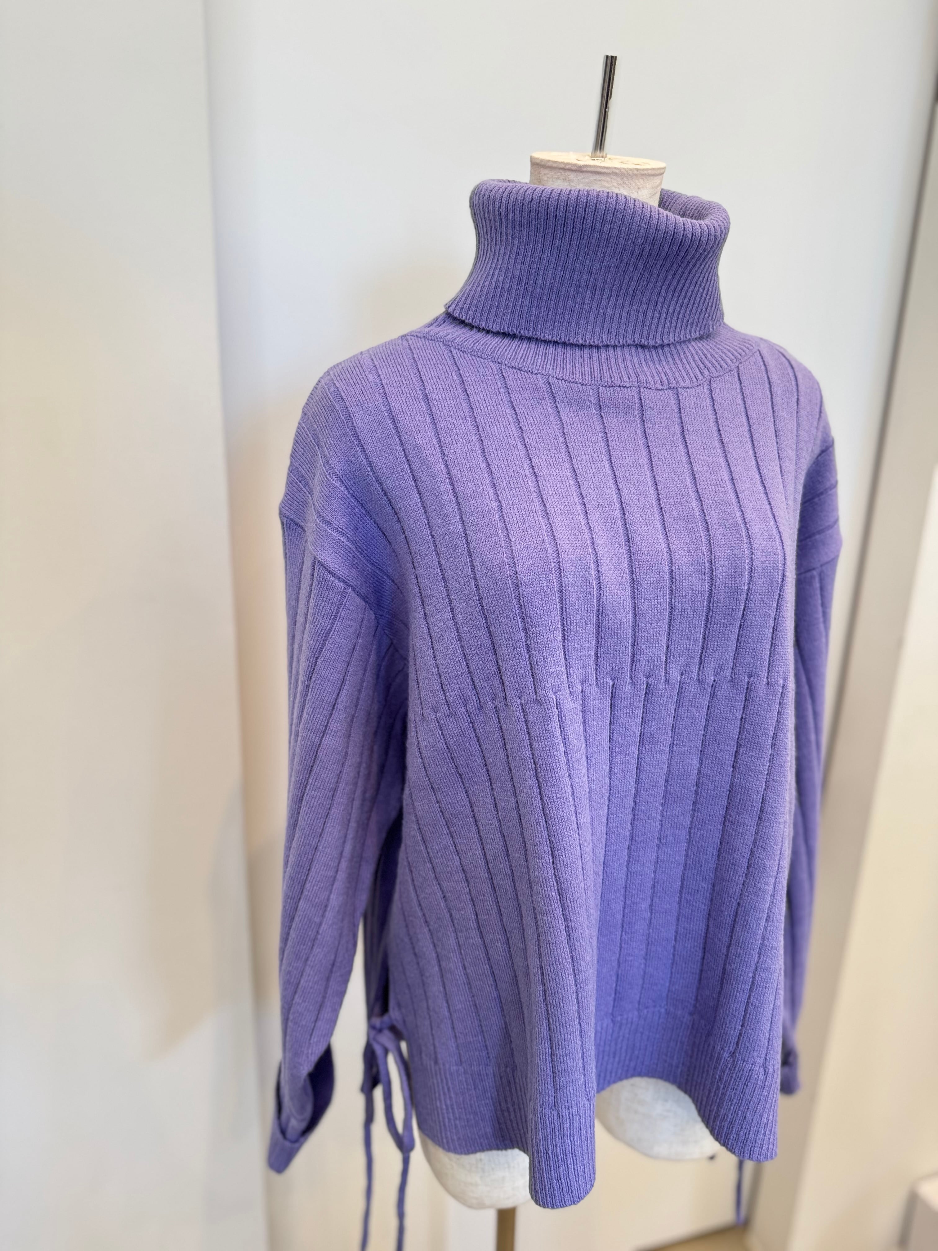 【DONA MARIE】オフタートルワイドリブニット 861027