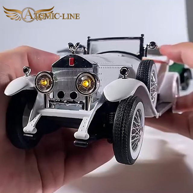 1925 ロールスロイス ファントム I ミニカー 1/24 全5色 ライト点灯 エンジンサウンド 模型 合金モデル