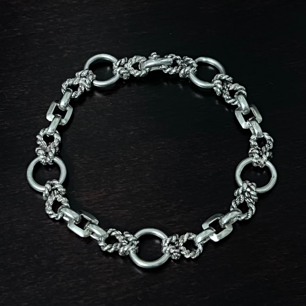 VINTAGE HERMES Douarnenez Bracelet Silver 800 | ヴィンテージ
