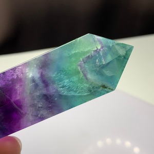 5.透明有☆多彩な色合いダブルターミネーテッドフローライトポイント