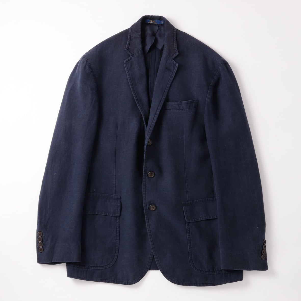 美品】Ralph Lauren special linen Jacket navy blazer made in Italy