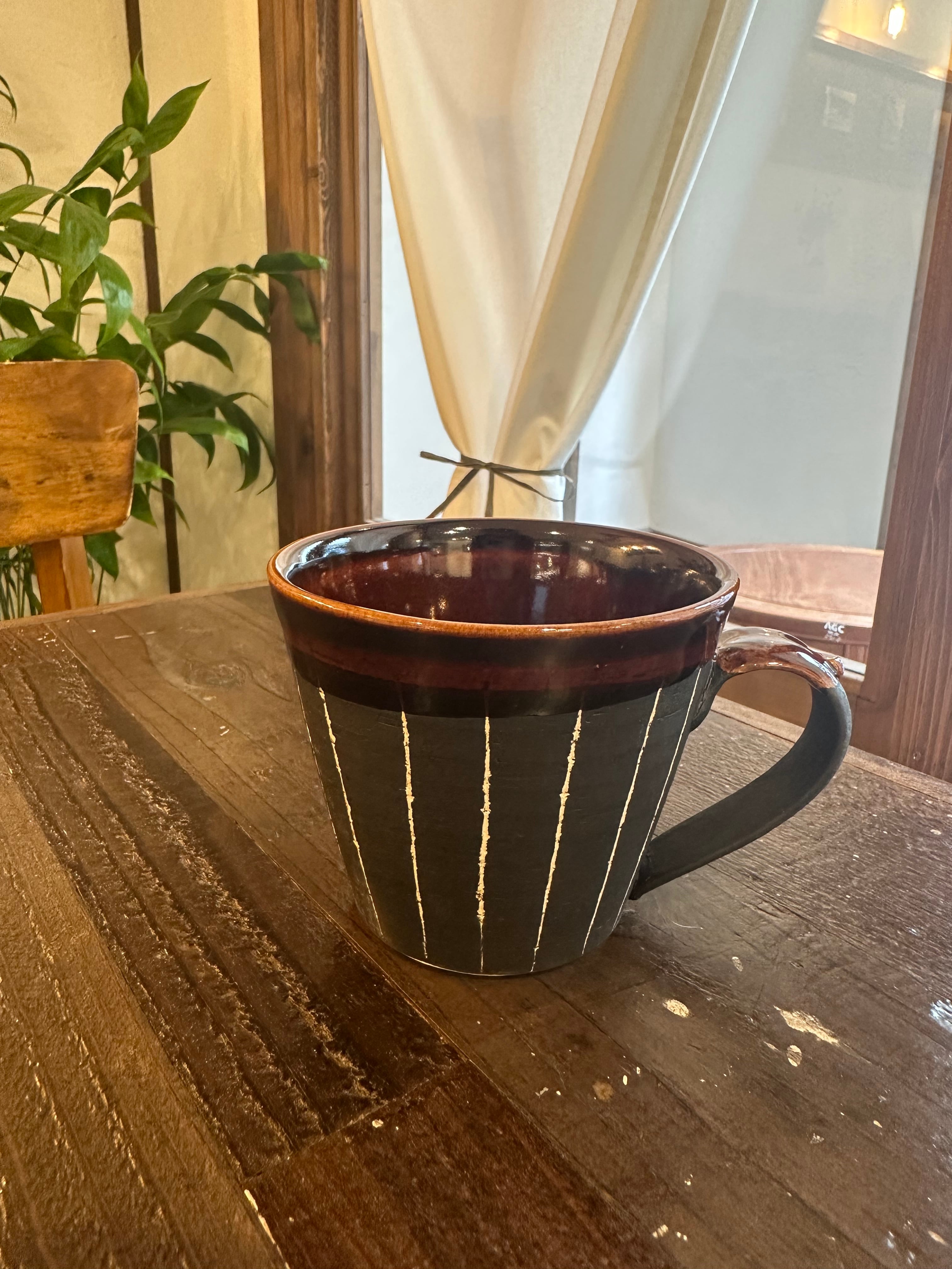 グラデーションブルーのご飯茶碗 | 陶器屋カフェつむぎ produced by