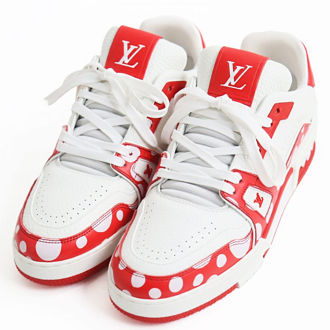 未使用品○2023年製 ルイヴィトン×草間彌生 LV×YK LVトレイナー 