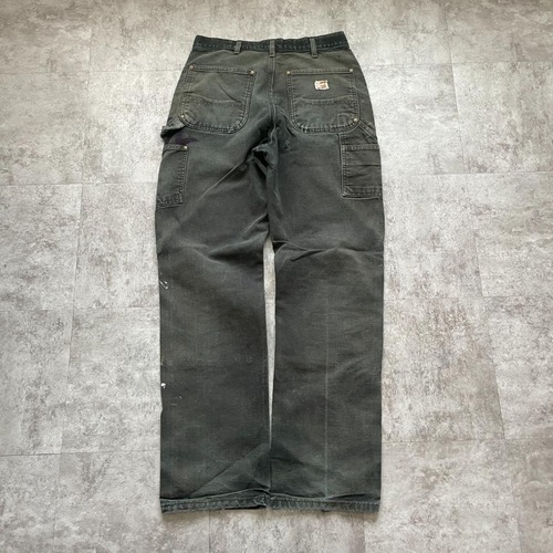 00s ブラック ダブルニー Carhartt B01 BLK 32×34 詳細写真3