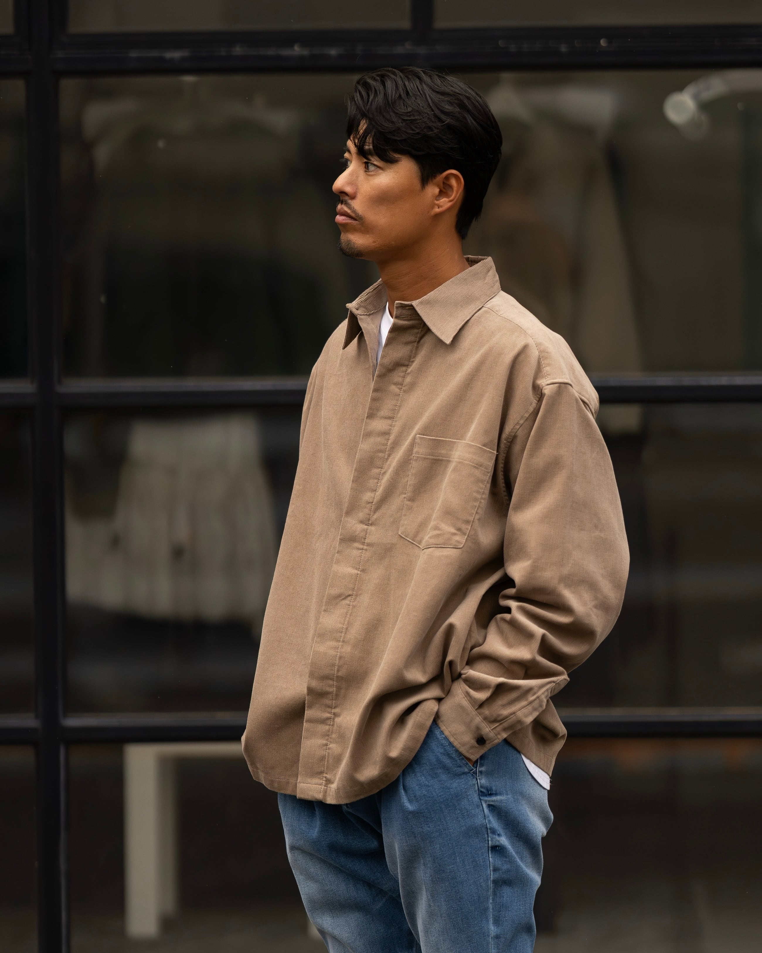 Fly Front Corduroy Shirts［2516amy-5 ］コーデュロイシャツ | AMUY