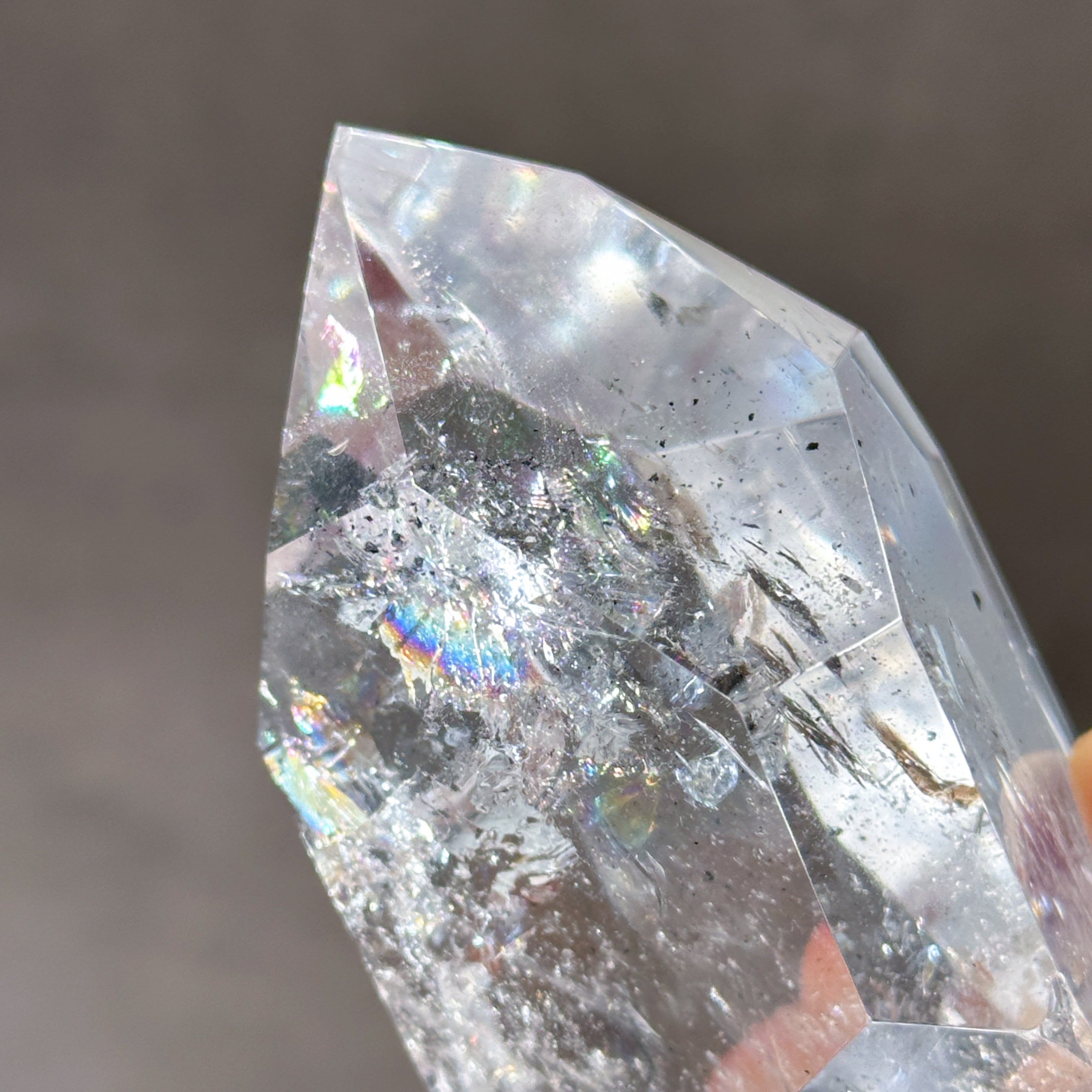 虹◎ミナスジェライス産レムリアンクォーツ タワー02◇ Lemurian