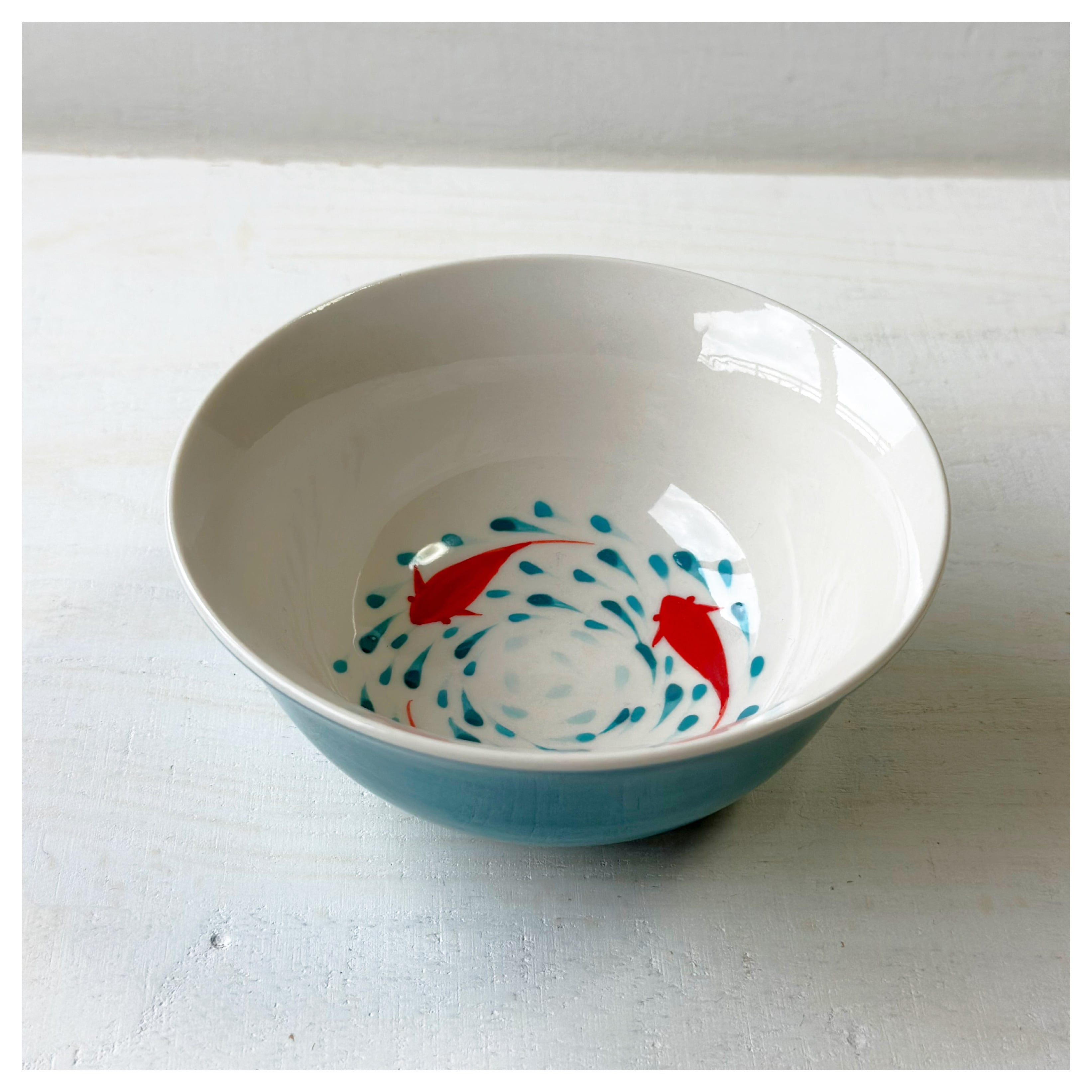 ベトナム雑貨 バッチャン焼き 金魚柄の飯碗 | Kc-Labo's shop ベトナム雑貨