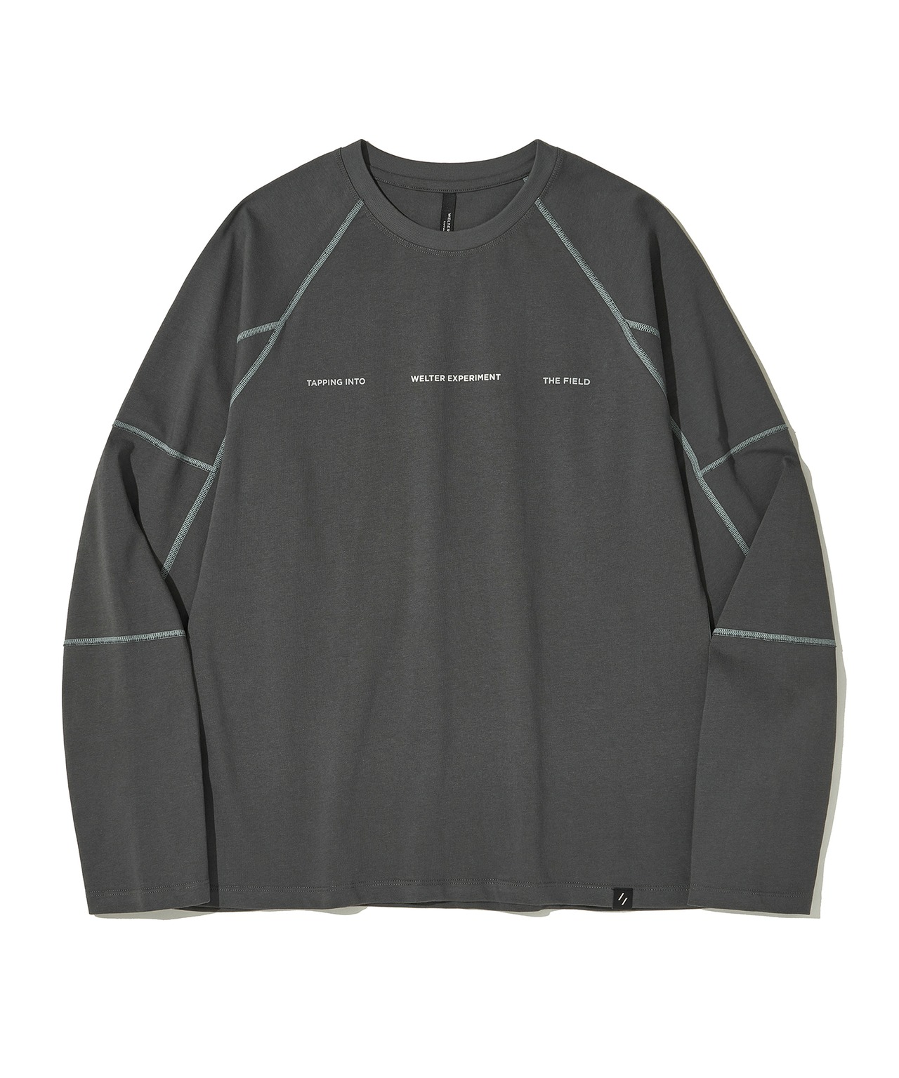 CONTRAST WONDER LONG SLEEVE T-SHIRT_CHARCOAL