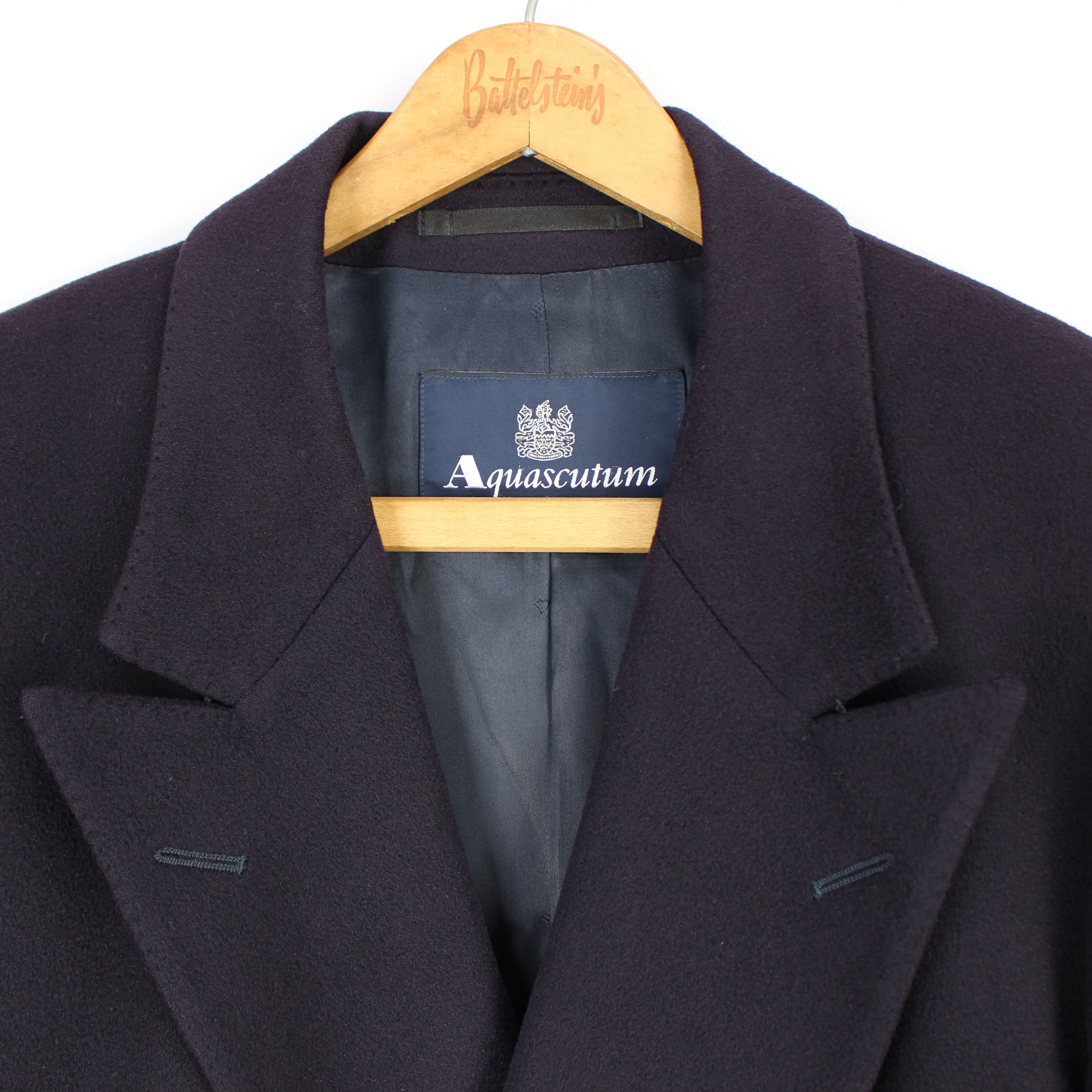 Aquascutum CASHMERE100% DOUBLE CHESTERFIELD COAT MADE IN Aquascutum CASHMERE100% DOUBLE CHESTERFIELD COAT MADE IN