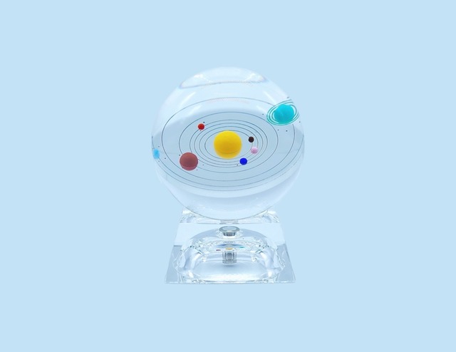 SOLAR SYSTEM GLASS OBJECT