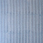 ブロックプリント生地【50cm単位】インド綿  ストライプ柄 ゼニスブルー×白 #46897-BL3