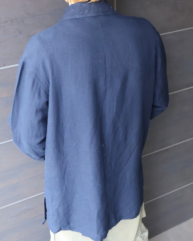coloring linen basic jacket