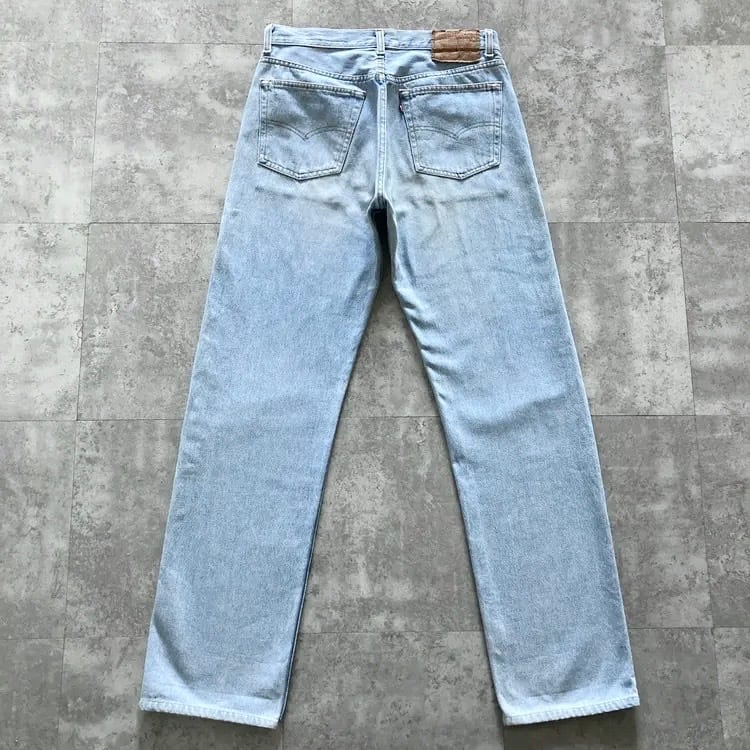 90s Levi's 501 バレンシア 555刻印 デニムパンツ W34L36 W32 L36】90's US.Levis 501 リーバイス バレンシア工場(555) ボタン裏