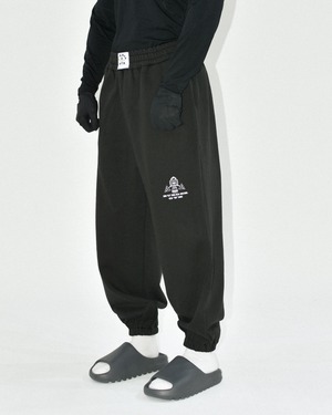 バーガージムスウェットロングパンツ ブラック