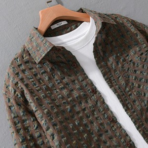 【M-3XL】Check Pattern Long Sleeve Shirt / チェック柄 長袖 シャツ