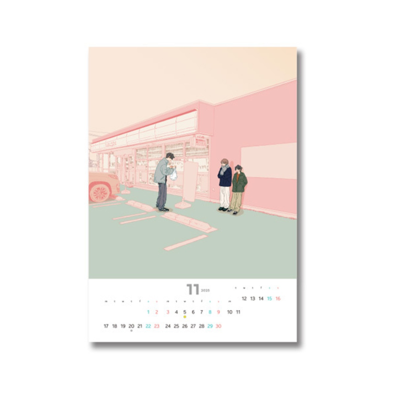 絵津鼓『あつ＆さむカレンダー2025（10・11・12月）』