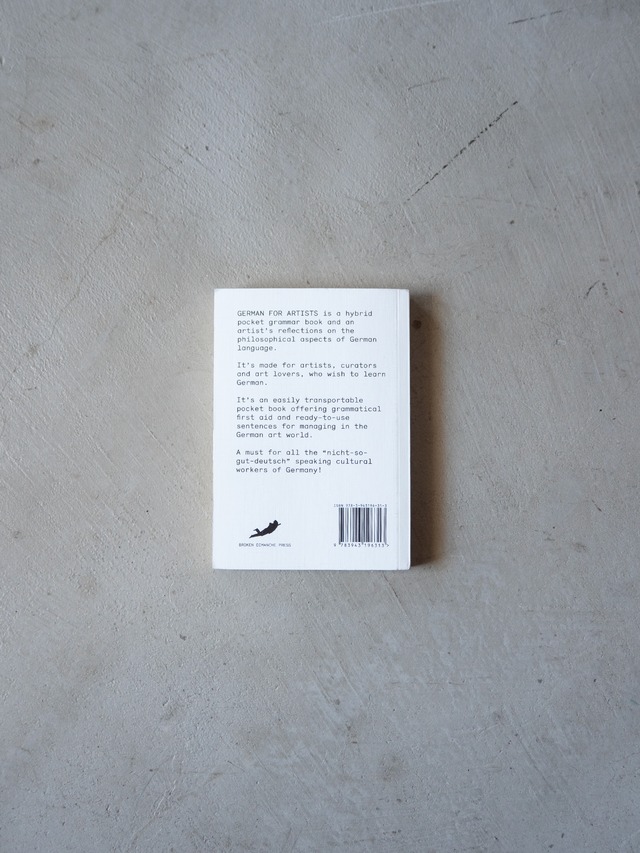 "GERMAN FOR ARTISTS" used Pocket book