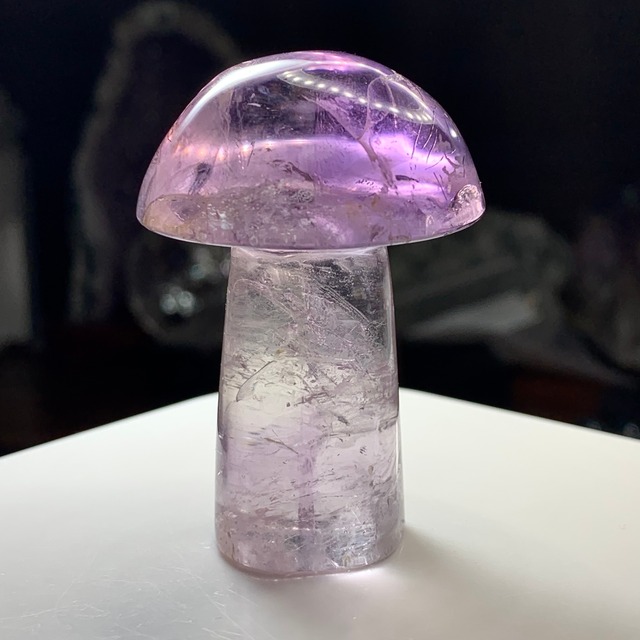 3.超透明☆アメジストきのこ・インテリア