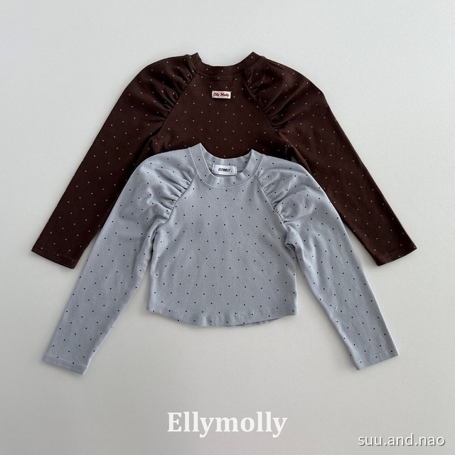 取寄:ELLYMOLLY ジゼルドットシャーリングT※送料無料