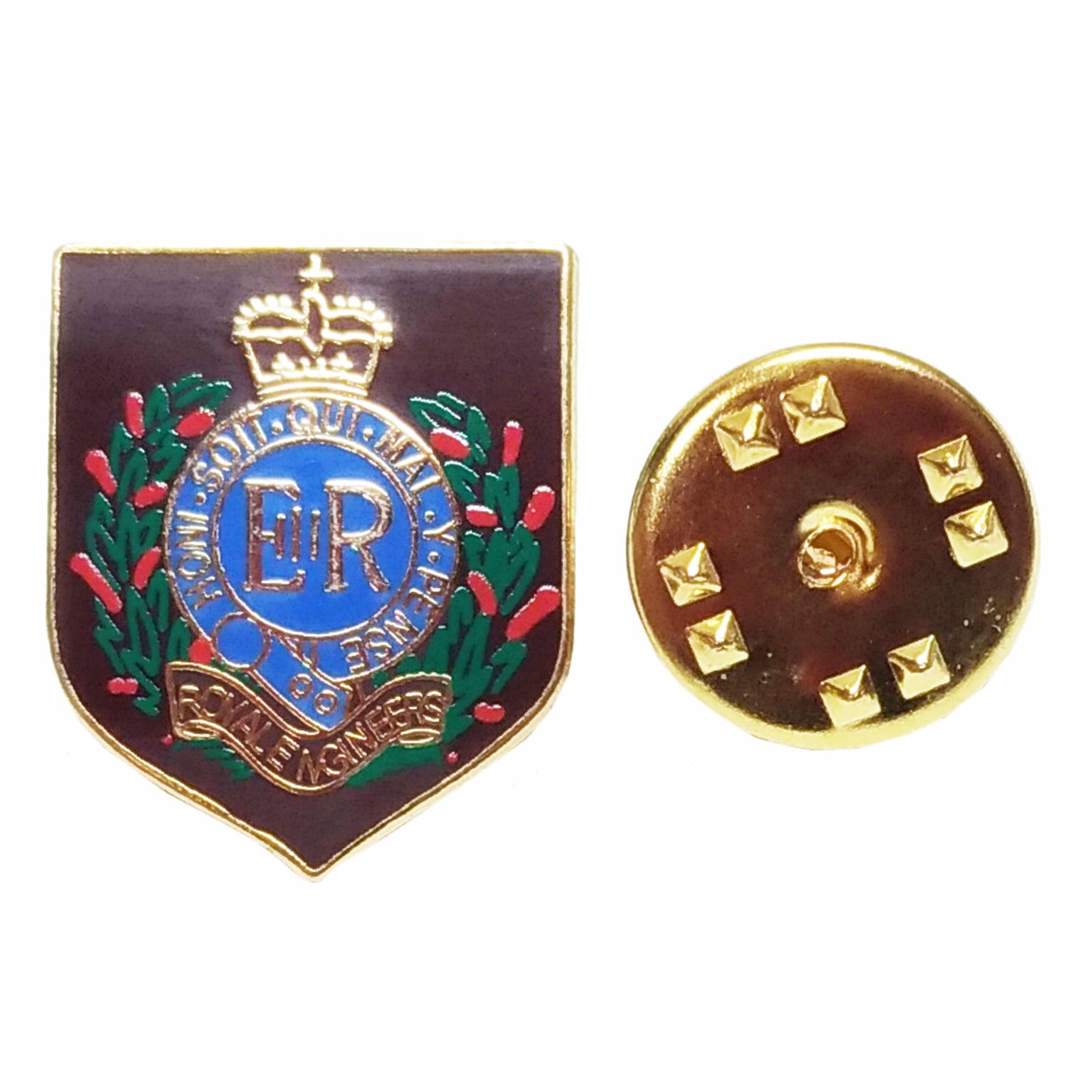 英ミリタリーピンバッジ【陸軍=Shield Royal Engineer Private's】Tradition 90043-M012A  英国雑貨専門店ブリティッシュ・ライフ