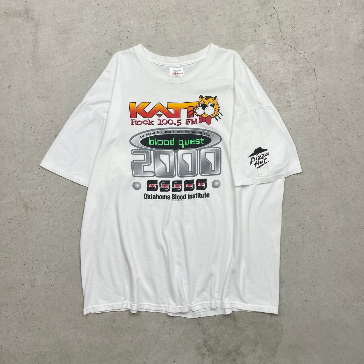 90年代 KATT Rock 100.5 FM BloodQuest 2000 ラジオ局 イベントTシャツ