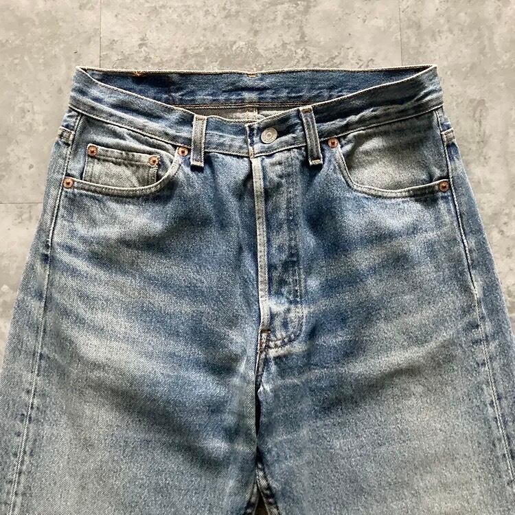 W31 L36】90's US.Levis 501 リーバイス バレンシア工場(555) ボタン裏