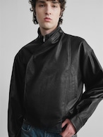 Slight Vogue Burnished Leather Jacket