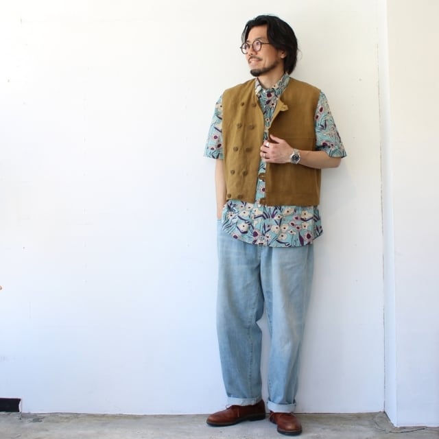 HAVERSACK リネンクロップドユーティリティベスト Linen Cropped Vest