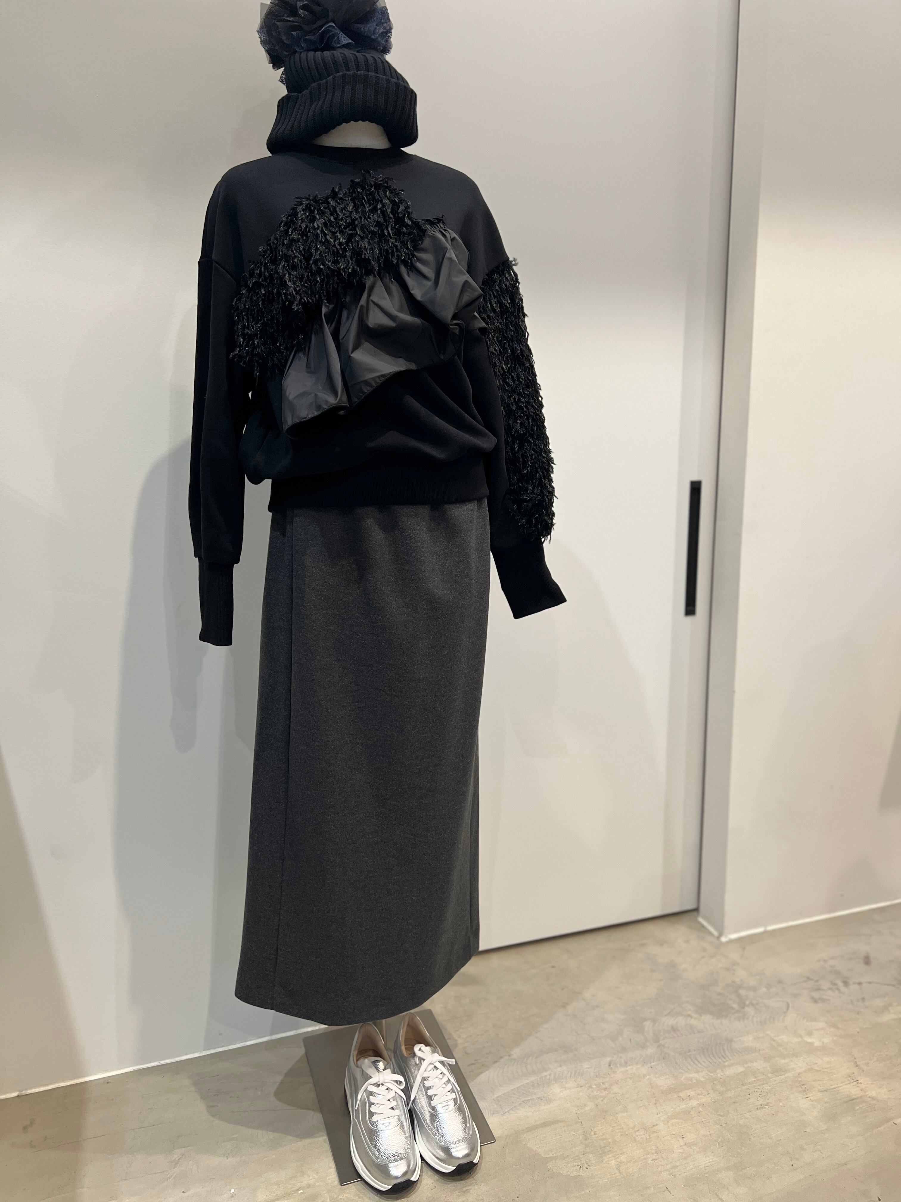 【LEMELANGE】セットアップ可 ストレッチジャージスカート 8551301