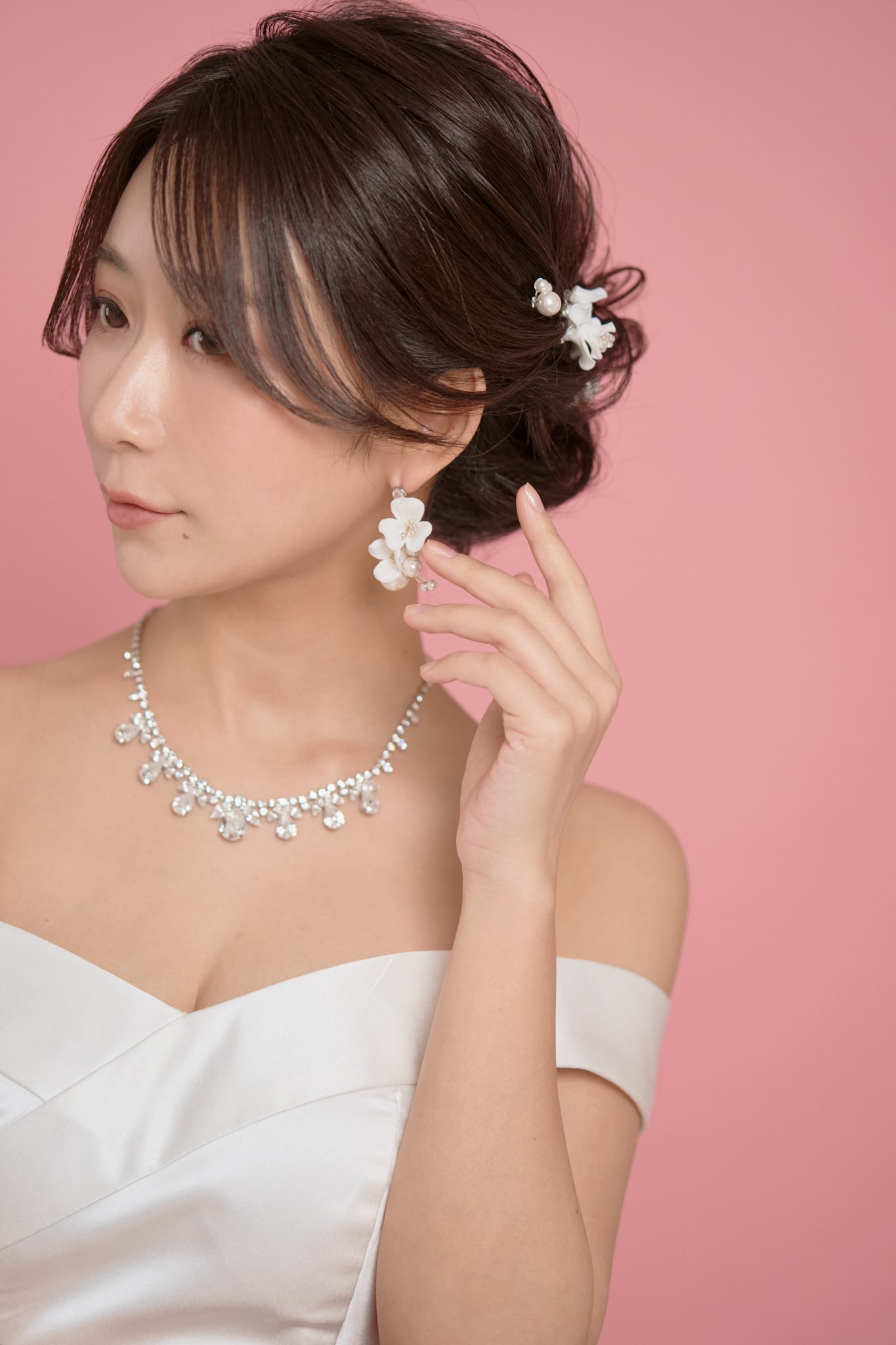 S-24 クリスタルネックレス | ウェディング・ブライダルアクセサリー