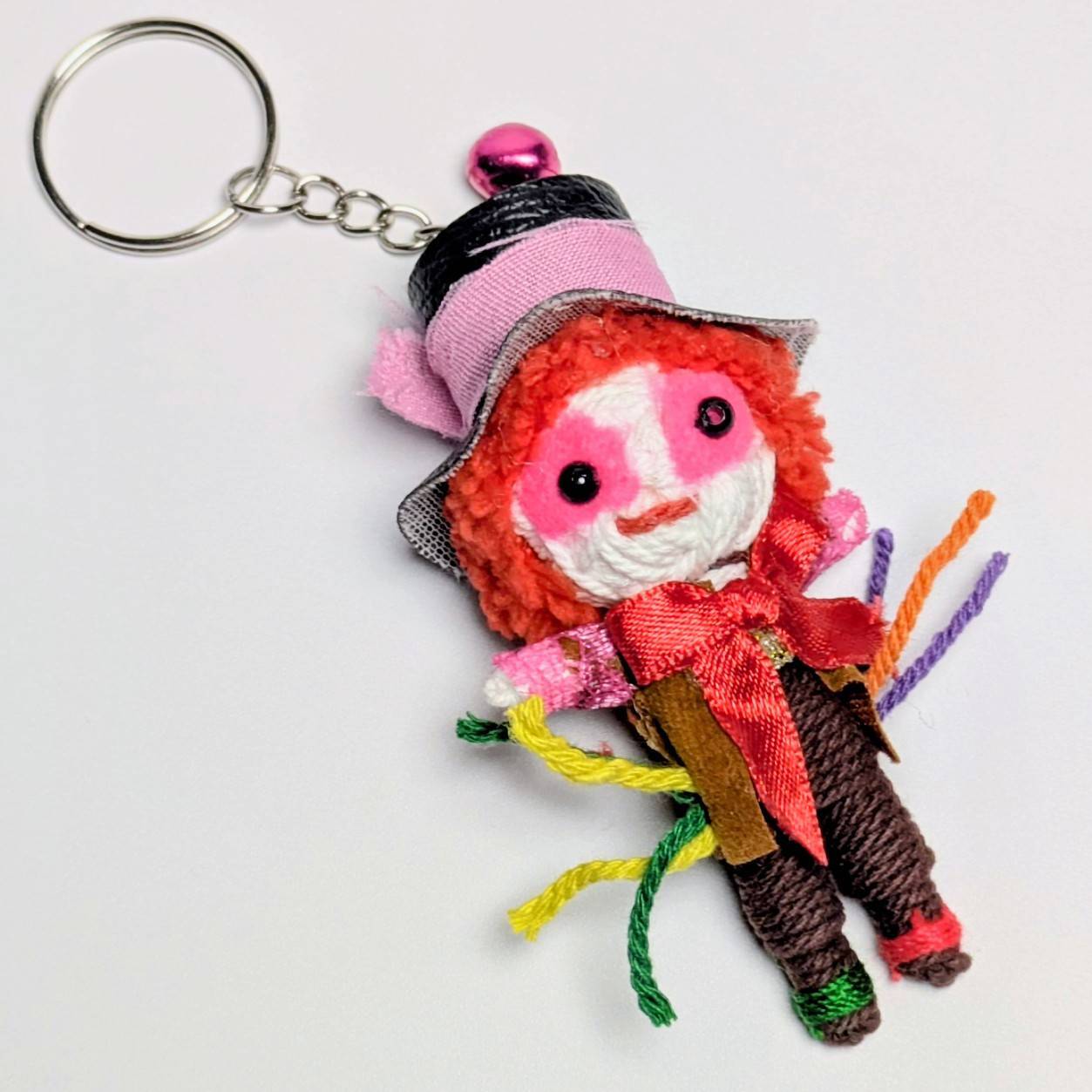 【 マッドハッター / ふしぎの国のアリス / ジョニーデップ / ティムバートン 】 Voodoo doll KeyHolder / ブードゥー人形 / 身代わり人形 /お守り人形 〚アメリカン雑貨 アメトイ〛