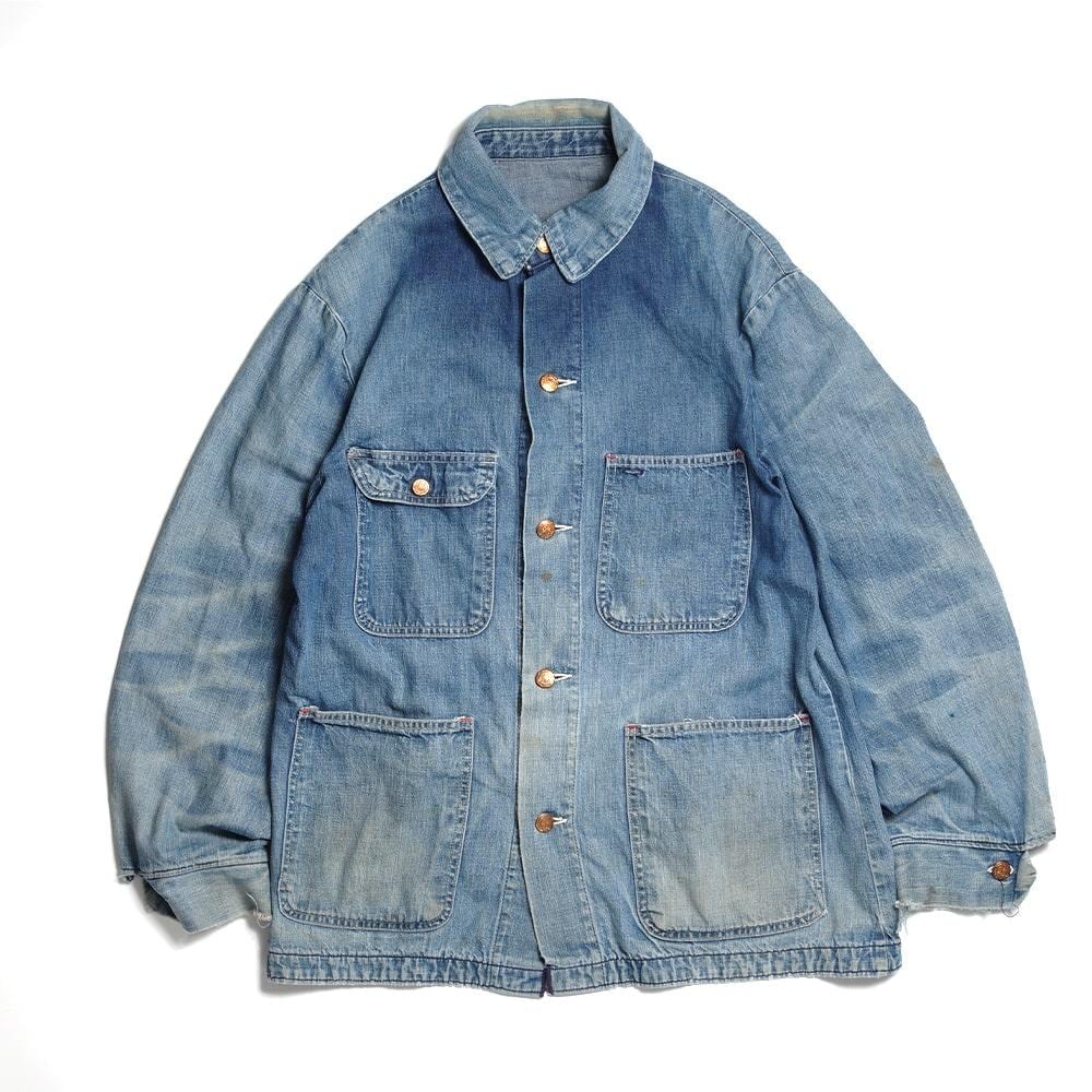 着丈76cm1950~60s US Vintage denim coverall