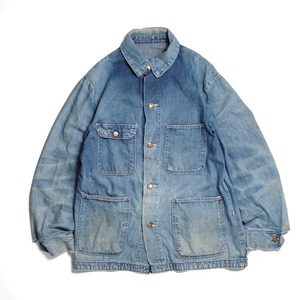 【before half century Vintages(ビフォーハーフセンチュリーヴィンテージ)】60's VINTAGE DENIM COVERALL  60年代ヴィンテージデ二ムカバーオール