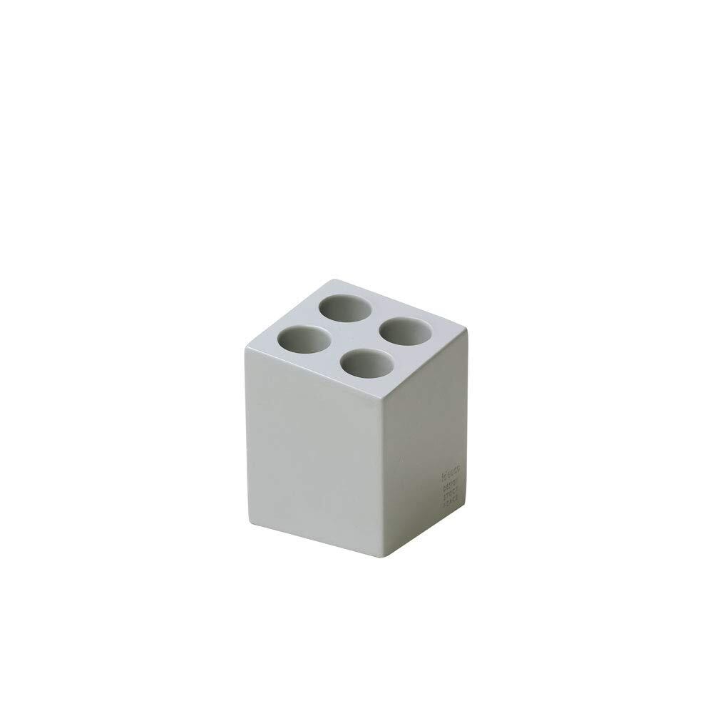 【数量限り】ideaco(イデアコ) 傘立て マット アッシュグレー 4本挿し mini cube(ミニキューブ)