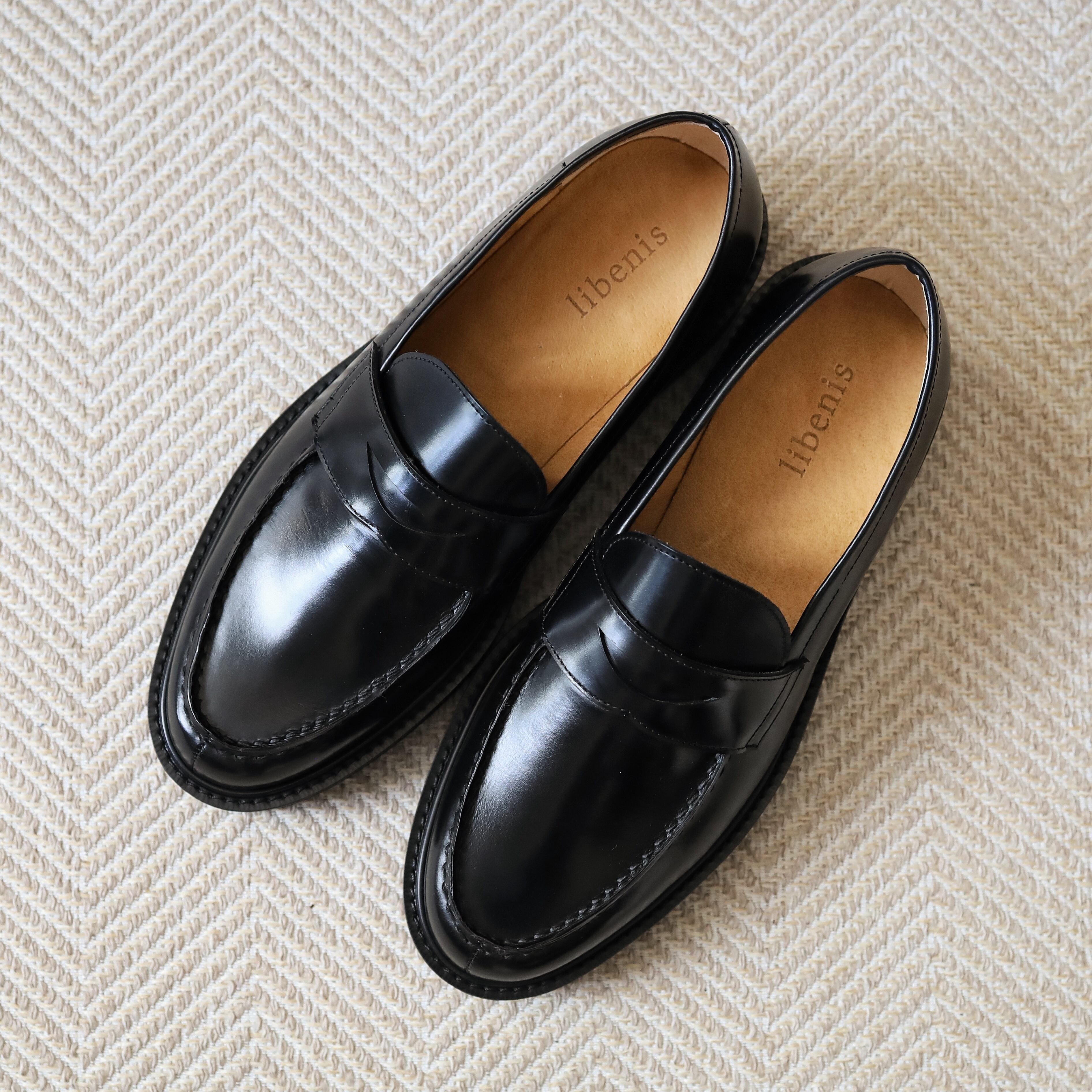 【libenis × MARSEE】Glass Leather Coin Loafer 【即納】