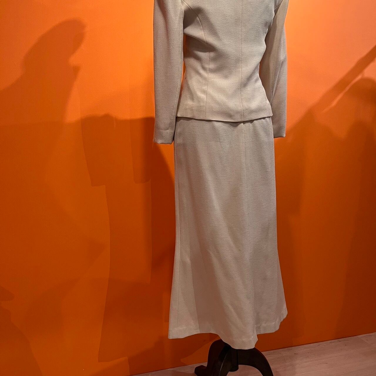 セットアップ スカート ロングスカート レトロ レディース古着 昭和  