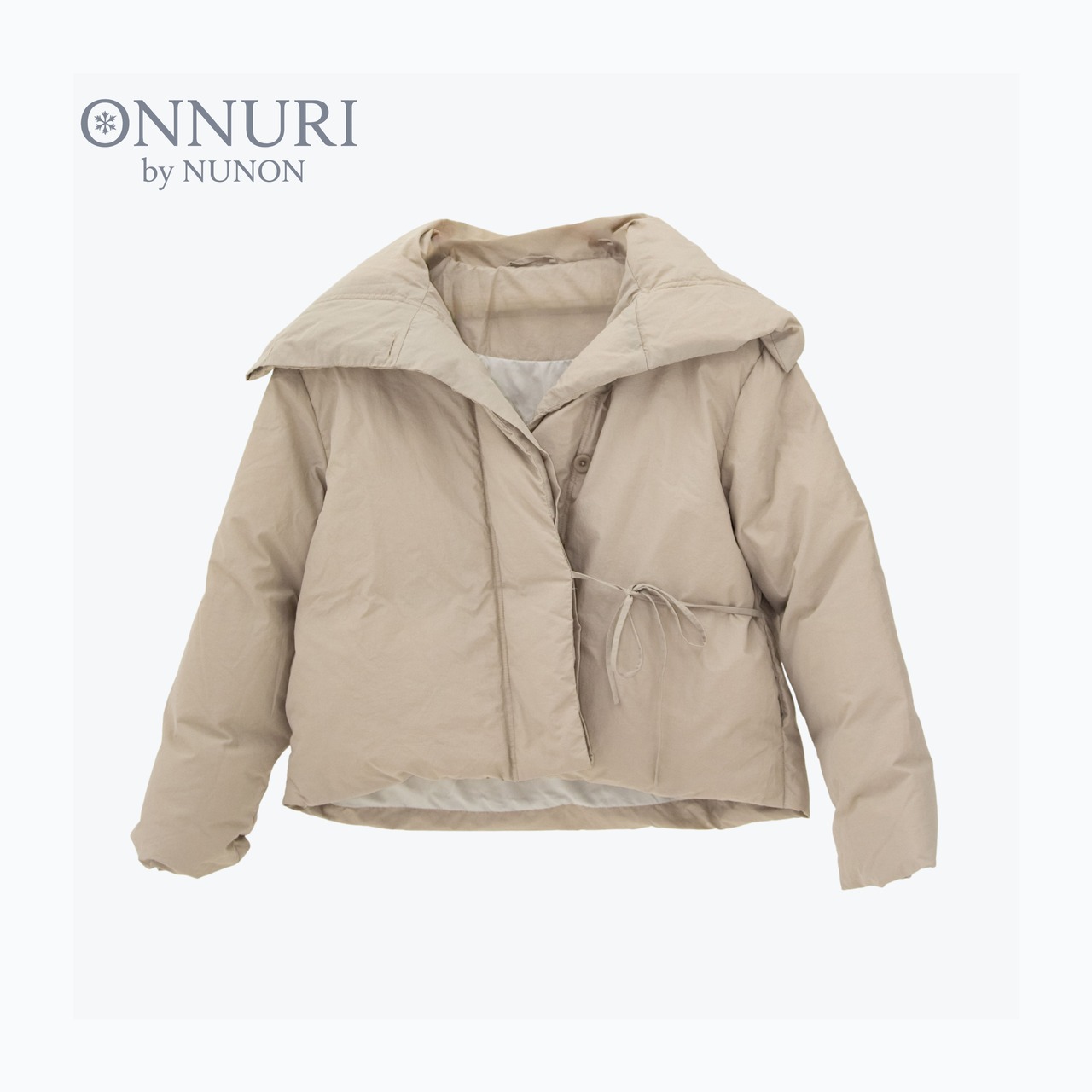 ドレープカラ―コクーンダウンジャケット | ONNURI by NUNON