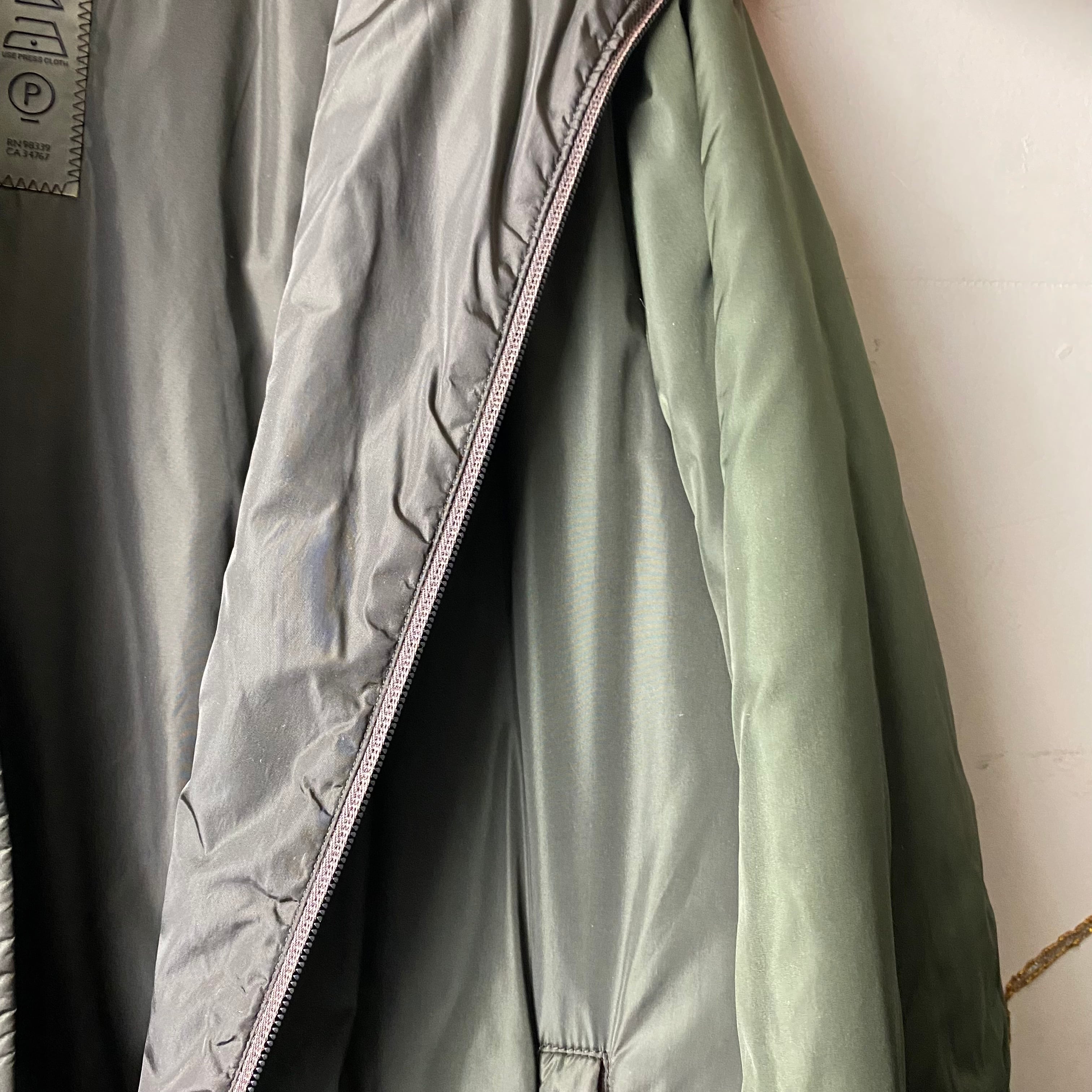 PRADA SPORT green nylon padding jacket | NOIR ONLINE